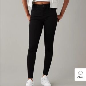 American Eagle Next-Level Stretch High-Waisted Curvy Black Skinny Jeans